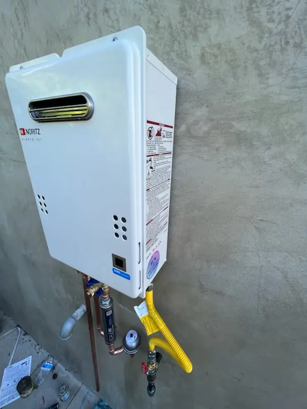 Tankless water heater installation for Sunwest Trails homes